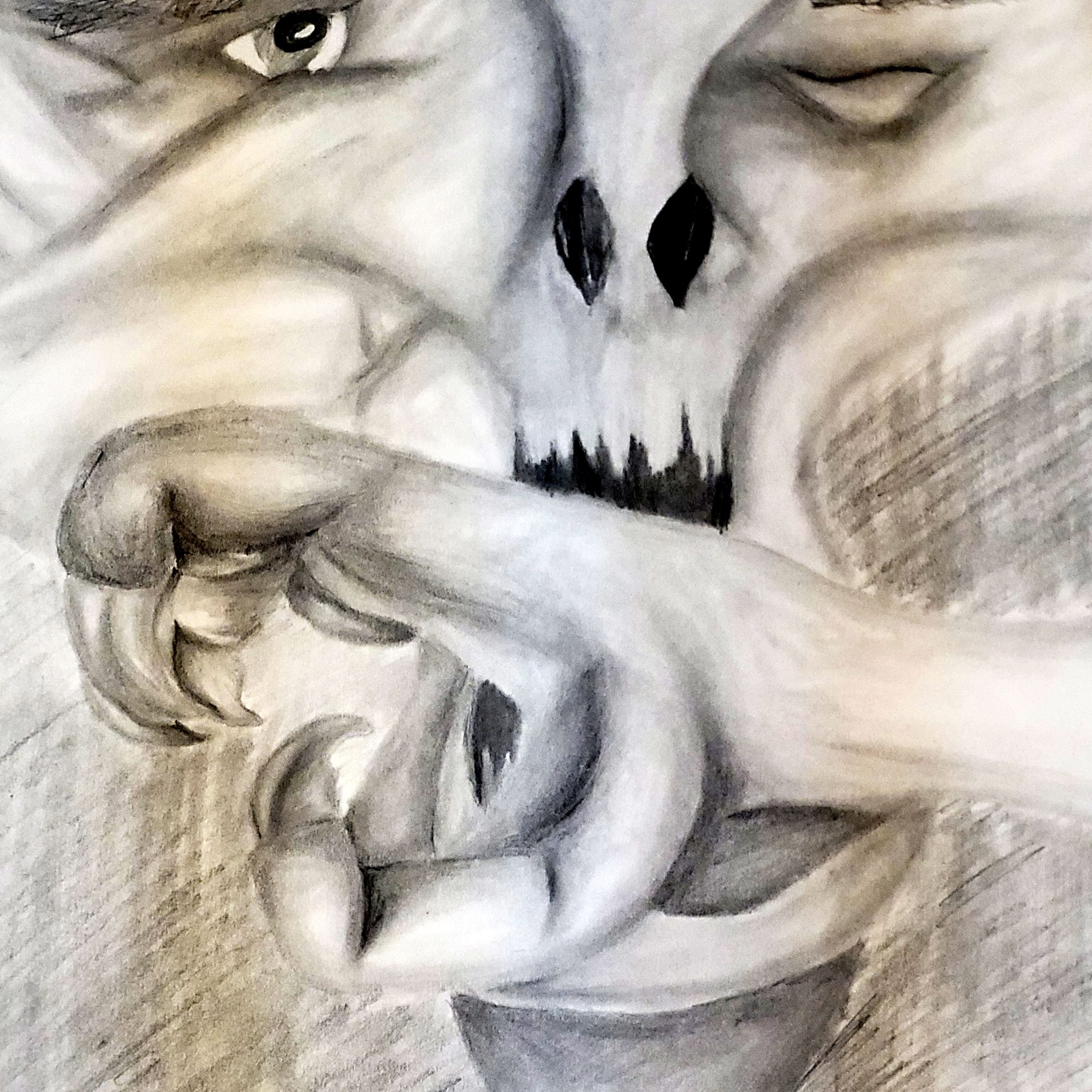 Alienated: Graphite pencil on paper Pencil drawing of an alien and his claw. https://lizzyprittyarts.com/product-category/artwork-by-name/alienated/ https://lizzyprittyarts.threadless.com/designs/alienated