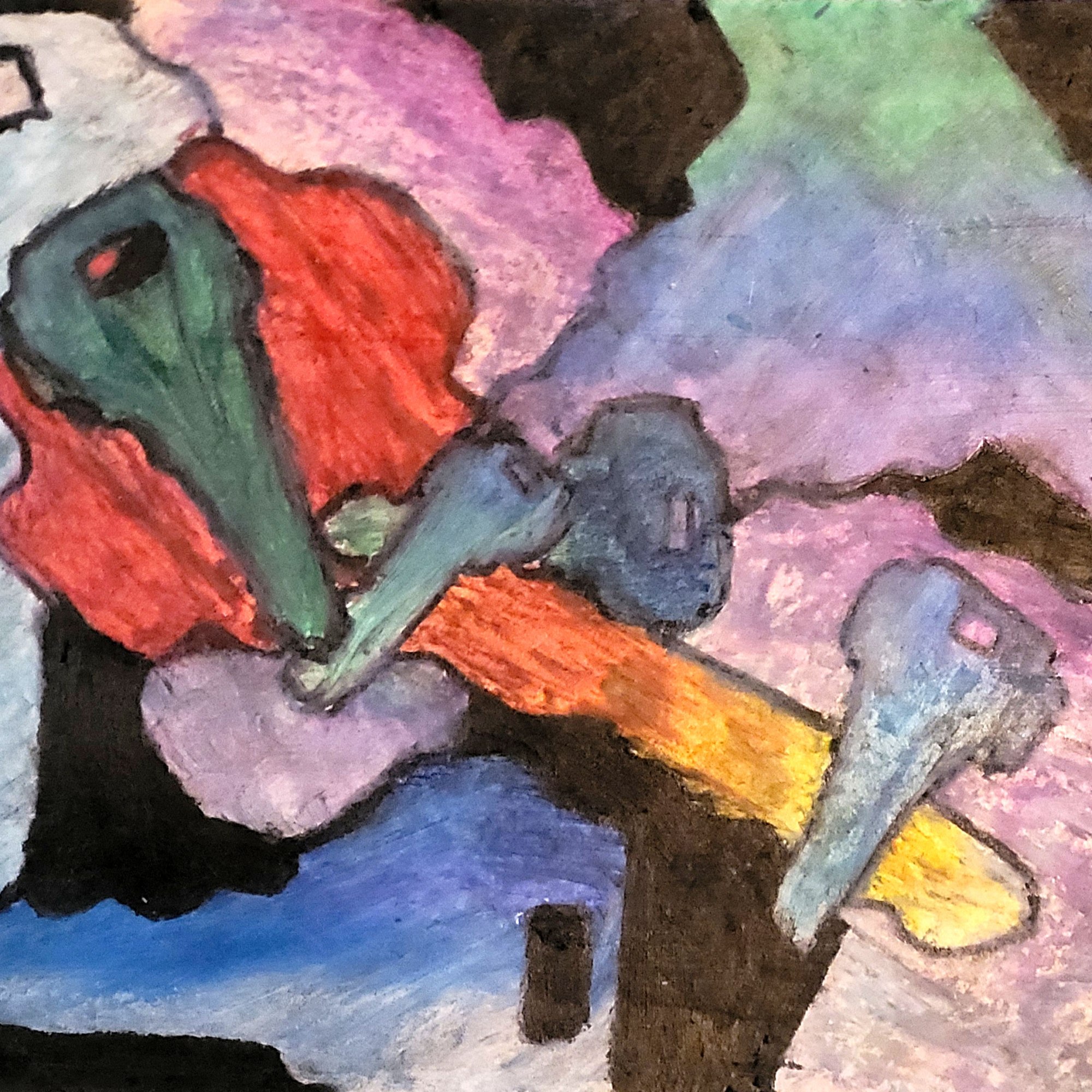 All Keyed Up: Oil pastel on white paper. Drawing of the same key in various sizes and colors. https://lizzyprittyarts.com/product-category/artwork-by-name/all-keyed-up/ https://fineartamerica.com/featured/all-keyed-up-e-a-pritchett.html https://lizzyprittyarts.threadless.com/designs/all-keyed-up